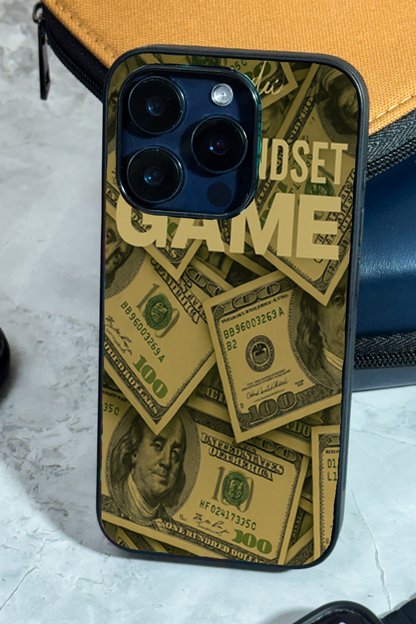 Money Mindsete Premium Glass Back Cover For iPhone 11,12,13,14,15,16,17 Models The Case & Co