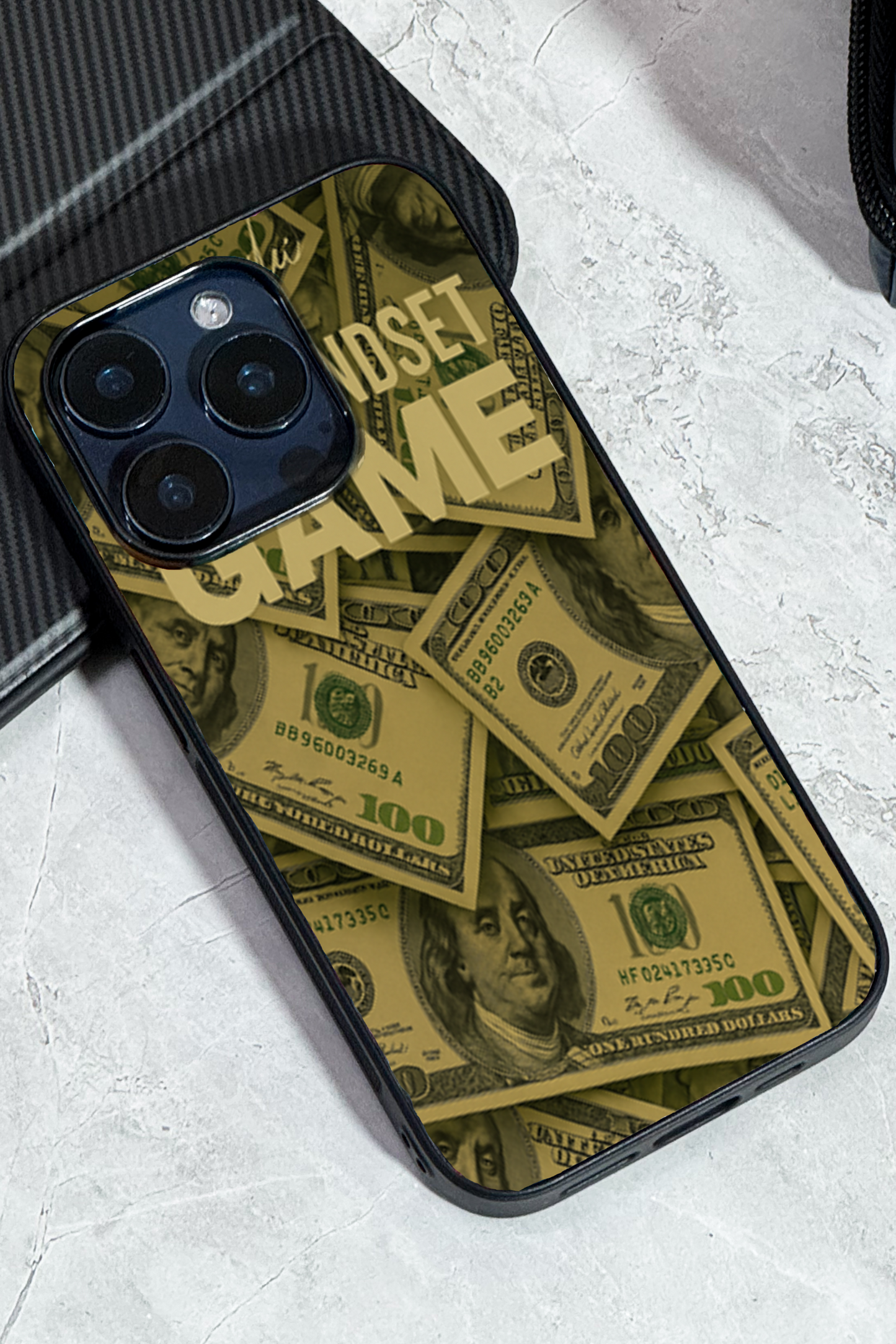 Money Mindsete Premium Glass Back Cover For iPhone 11,12,13,14,15,16,17 Models The Case & Co