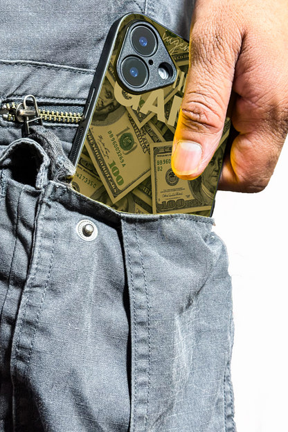 Money Mindsete Premium Glass Back Cover For iPhone 11,12,13,14,15,16,17 Models The Case & Co