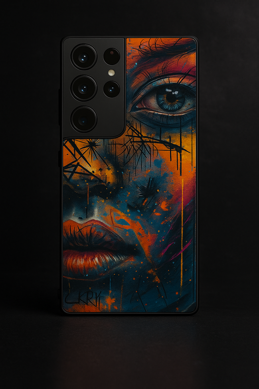 Neon Soul Premium Glass Back Cover For Galaxy S, A, M & F Series The Case & Co