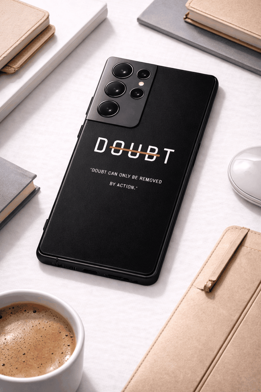 No Doubt Premium Glass Back Cover For Galaxy S, A, M & F Series The Case & Co