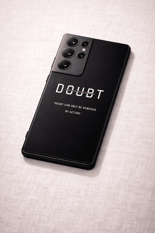 No Doubt Premium Glass Back Cover For Galaxy S, A, M & F Series The Case & Co