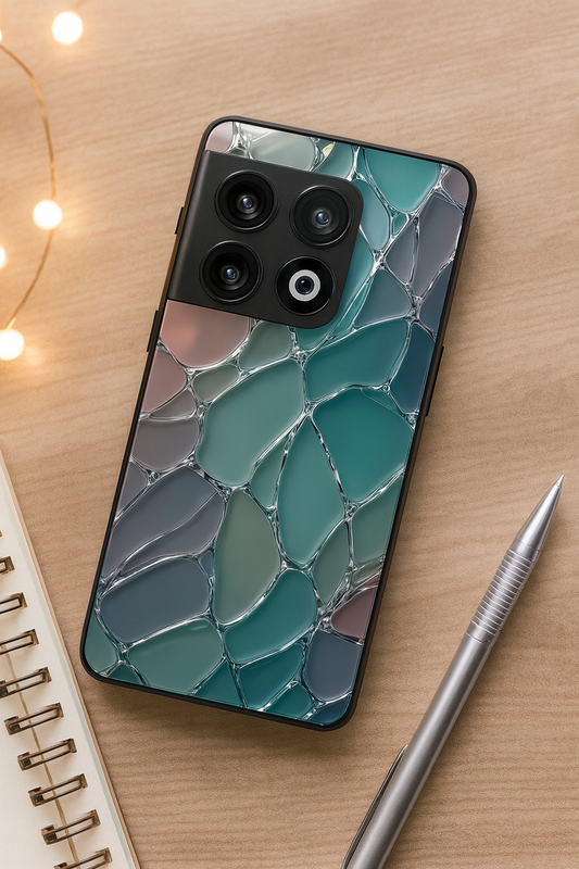 Ocean Glaze Glass Back Cover For One Plus 13, 12, 11, 10, Nord Series The Case & Co