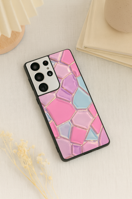 Opaline Glow Premium Glass Back Cover For Galaxy S, A, M & F Series The Case & Co