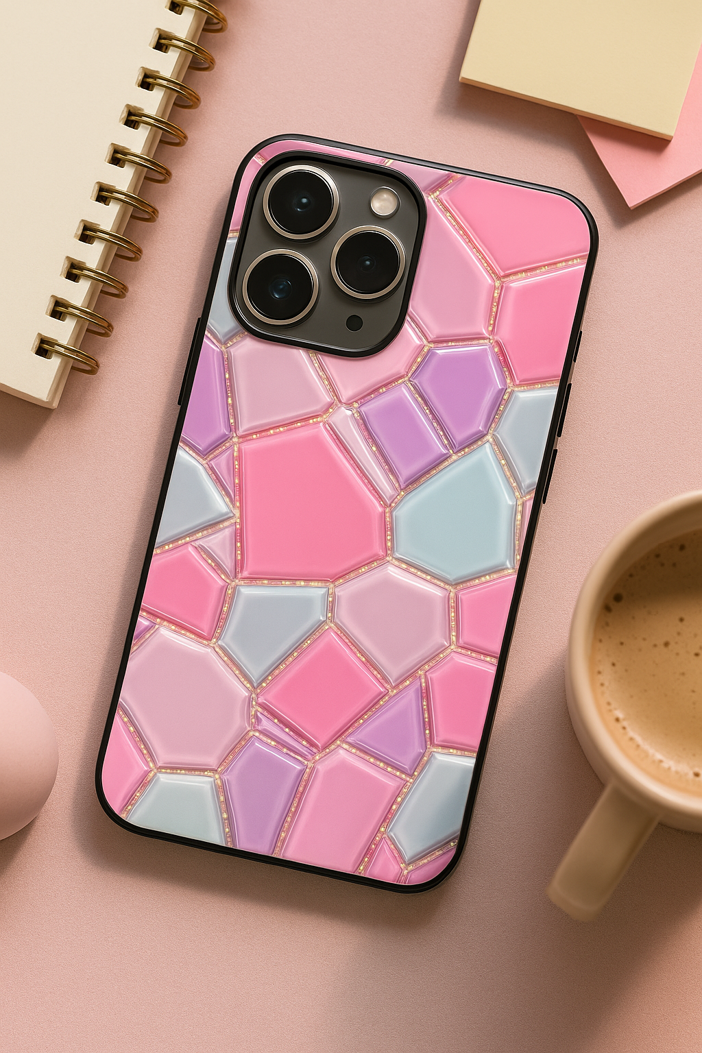 Opaline Glow Premium Glass Back Cover For iPhone 11,12,13,14,15,16,17 Models The Case & Co