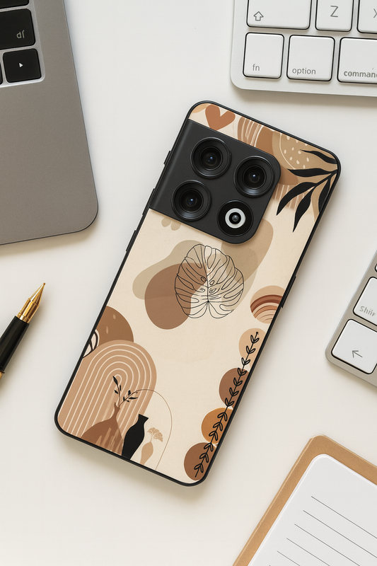 Organic Aura Glass Back Cover For One Plus 13, 12, 11, 10, Nord Series The Case & Co