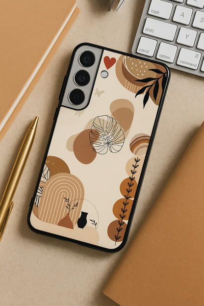 Organic Aura Premium Glass Back Cover For Galaxy S, A, M & F Series The Case & Co