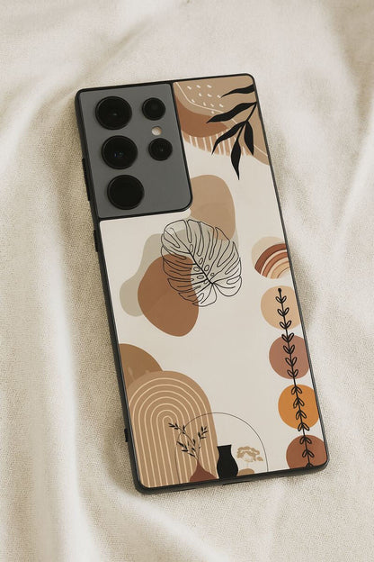 Organic Aura Premium Glass Back Cover For Galaxy S, A, M & F Series The Case & Co