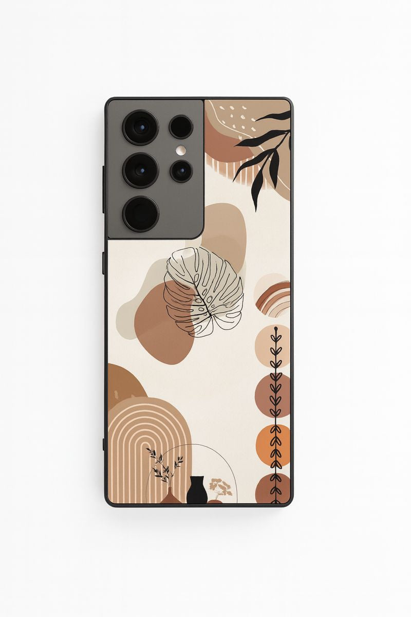 Organic Aura Premium Glass Back Cover For Galaxy S, A, M & F Series The Case & Co