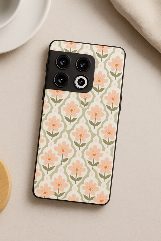 Pastel Petals Glass Back Cover For One Plus 13, 12, 11, 10, Nord Series The Case & Co