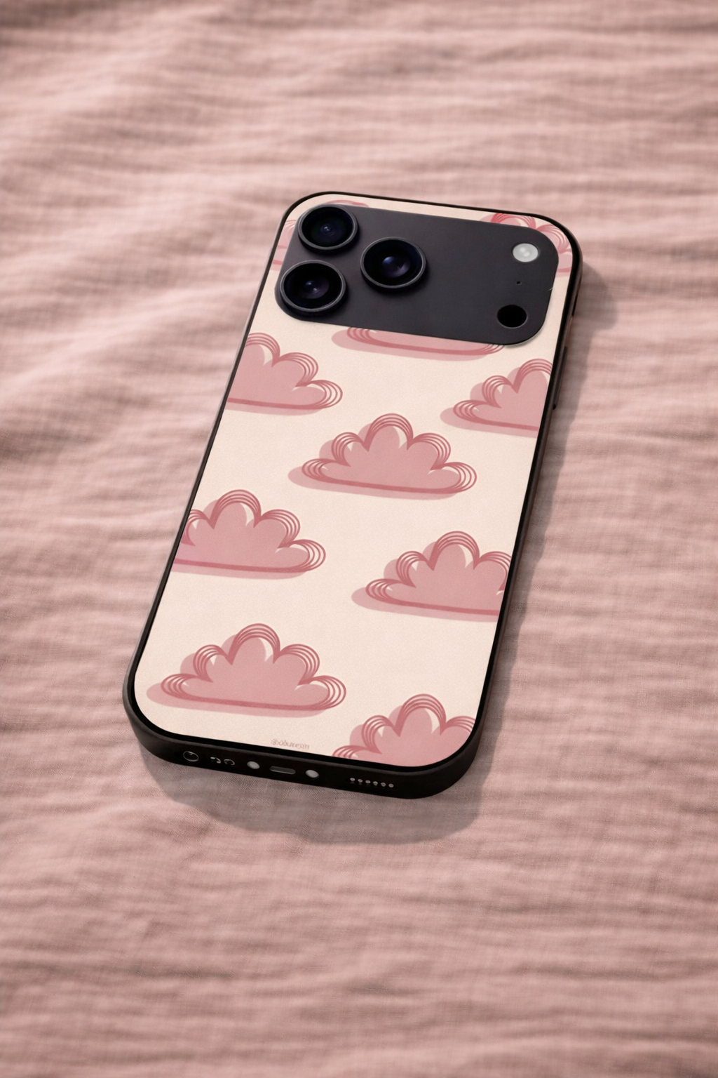 Pink Skies Premium Glass Back Cover For iPhone 11,12,13,14,15,16,17 Models The Case & Co