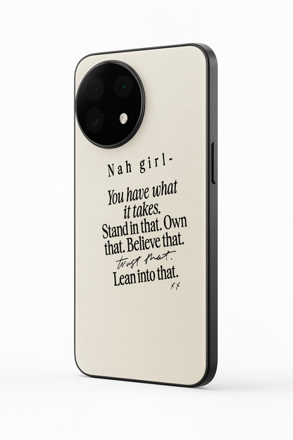 Power Within Glass Back Cover For One Plus 13, 12, 11, 10, Nord Series The Case & Co