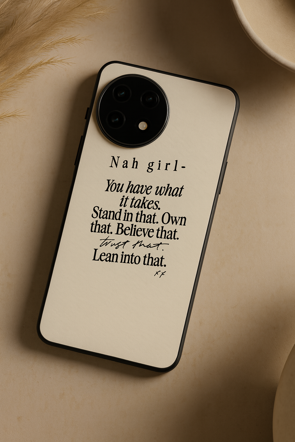 Power Within Glass Back Cover For One Plus 13, 12, 11, 10, Nord Series The Case & Co