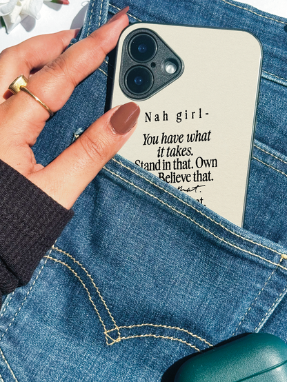 Power Within Premium Glass Back Cover For iPhone 11,12,13,14,15,16,17 Models The Case & Co