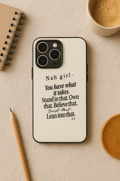 Power Within Premium Glass Back Cover For iPhone 11,12,13,14,15,16,17 Models The Case & Co