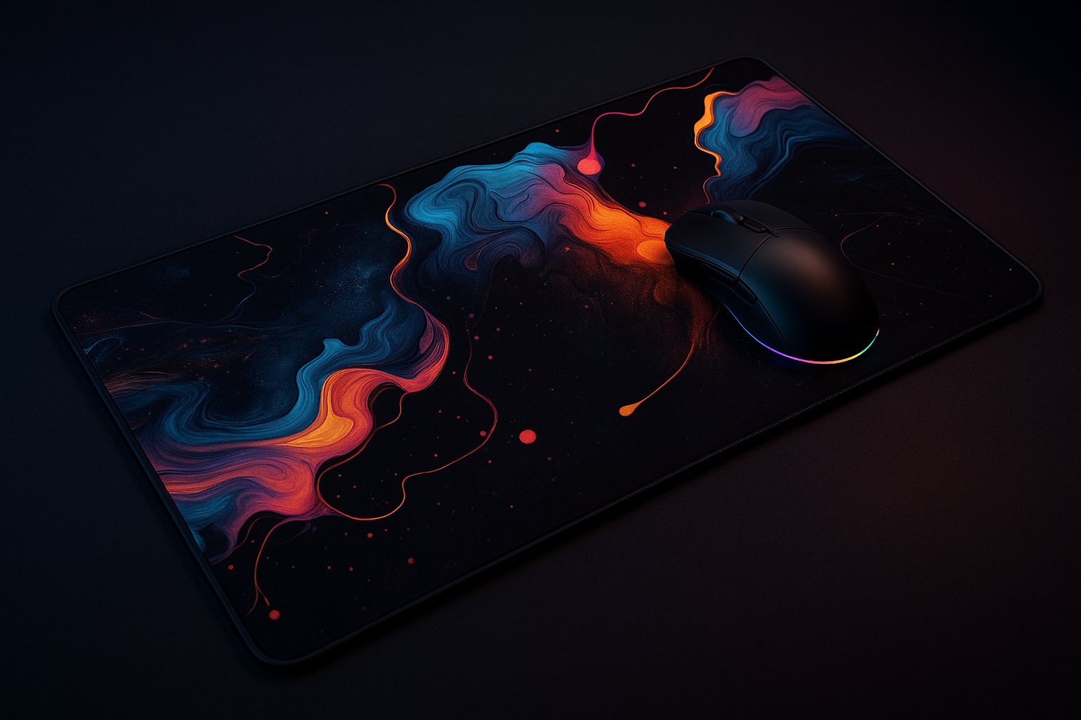 Printed Mouse Pad| Silicon Base | Abstract Art Graphic | Available in Size - Small, Large The Case & Co