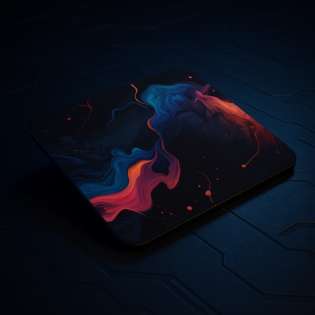 Printed Mouse Pad| Silicon Base | Abstract Art Graphic | Available in Size - Small, Large The Case & Co
