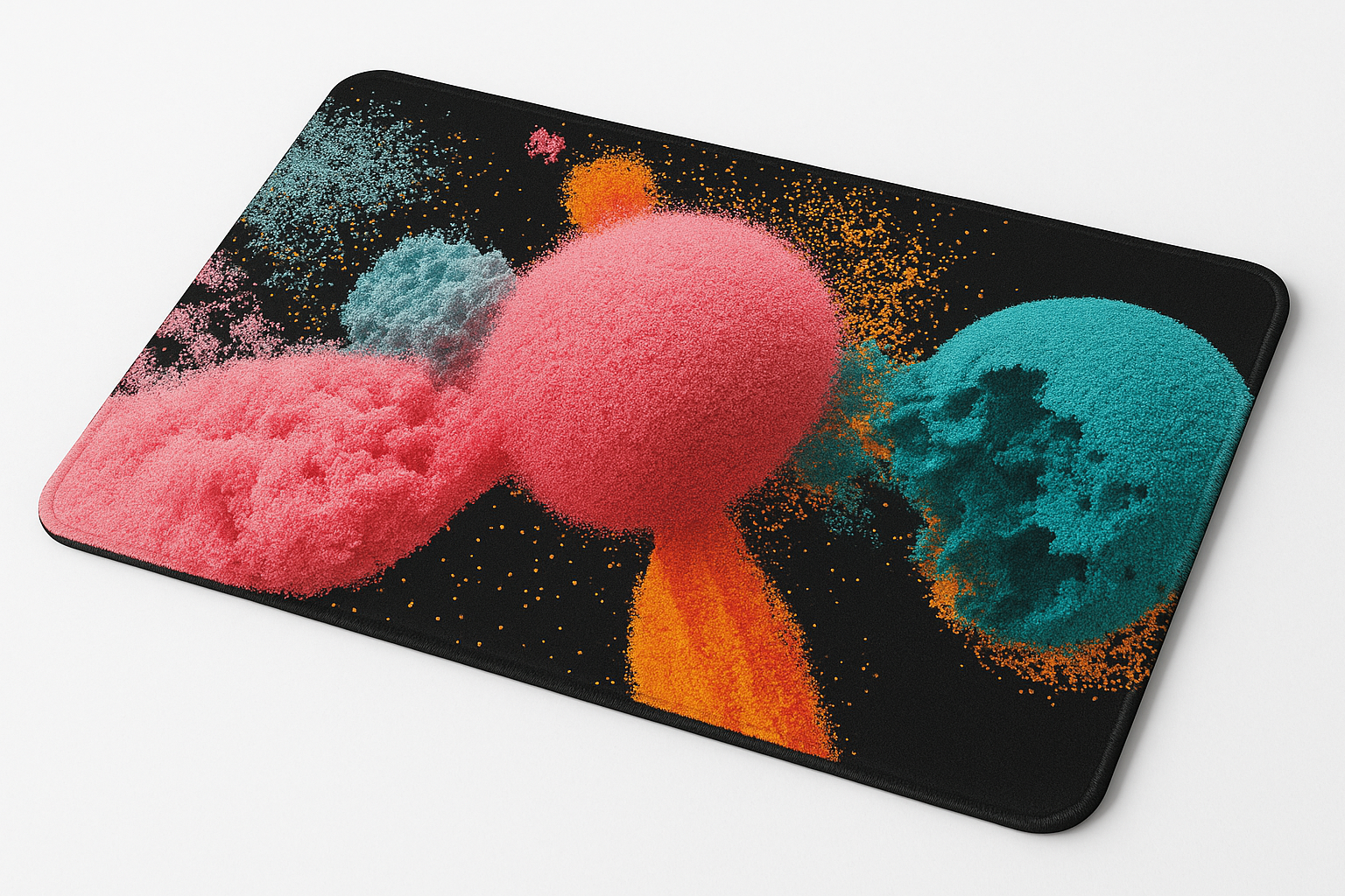 Printed Mouse Pad| Silicon Base | Abstract Color Balls Graphic | Available in Size - Small, Large The Case & Co