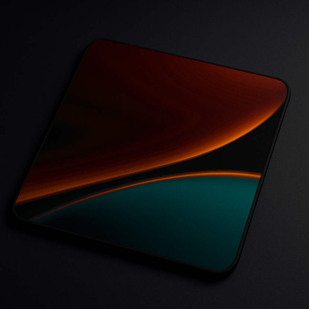 Printed Mouse Pad| Silicon Base | Abstract Lines Graphic | Available in Size - Small, Large The Case & Co