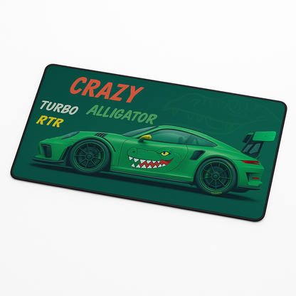 Printed Mouse Pad| Silicon Base | Later Alligator Graphic | Available in Size - Small, Large The Case & Co
