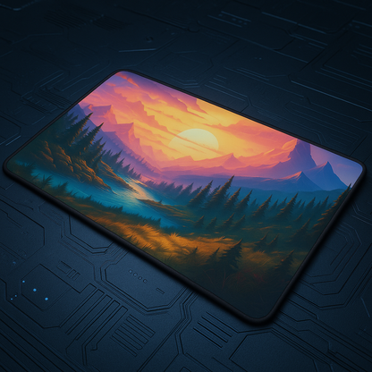 Printed Mouse Pad| Silicon Base | Scenic Beaut Graphic | Available in Size - Small, Large The Case & Co