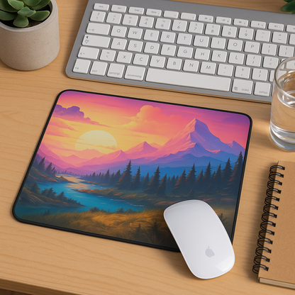 Printed Mouse Pad| Silicon Base | Scenic Beaut Graphic | Available in Size - Small, Large The Case & Co