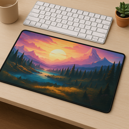Printed Mouse Pad| Silicon Base | Scenic Beaut Graphic | Available in Size - Small, Large The Case & Co