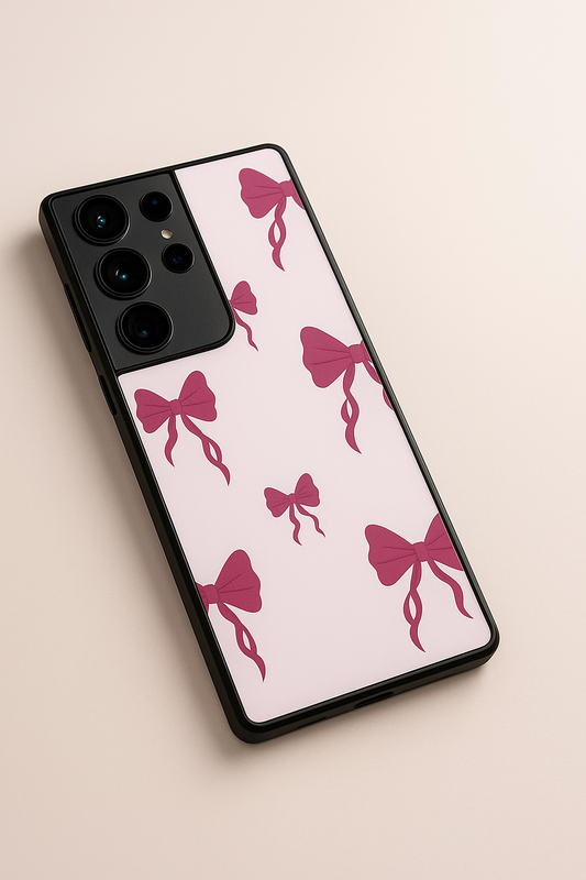 Purple Charm Premium Glass Back Cover For Galaxy S, A, M & F Series The Case & Co