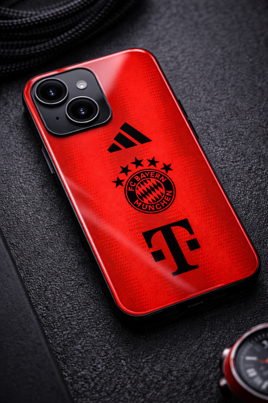 Red Armor Premium Glass Back Cover For iPhone 11,12,13,14,15,16,17 Models The Case & Co