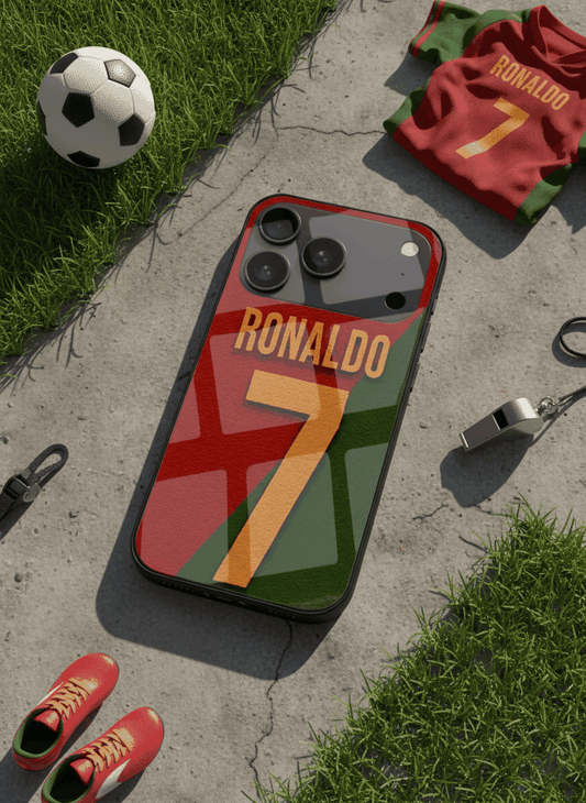 Ronaldo Royale Glass Back Cover For iPhone 11-17 The Case & Co