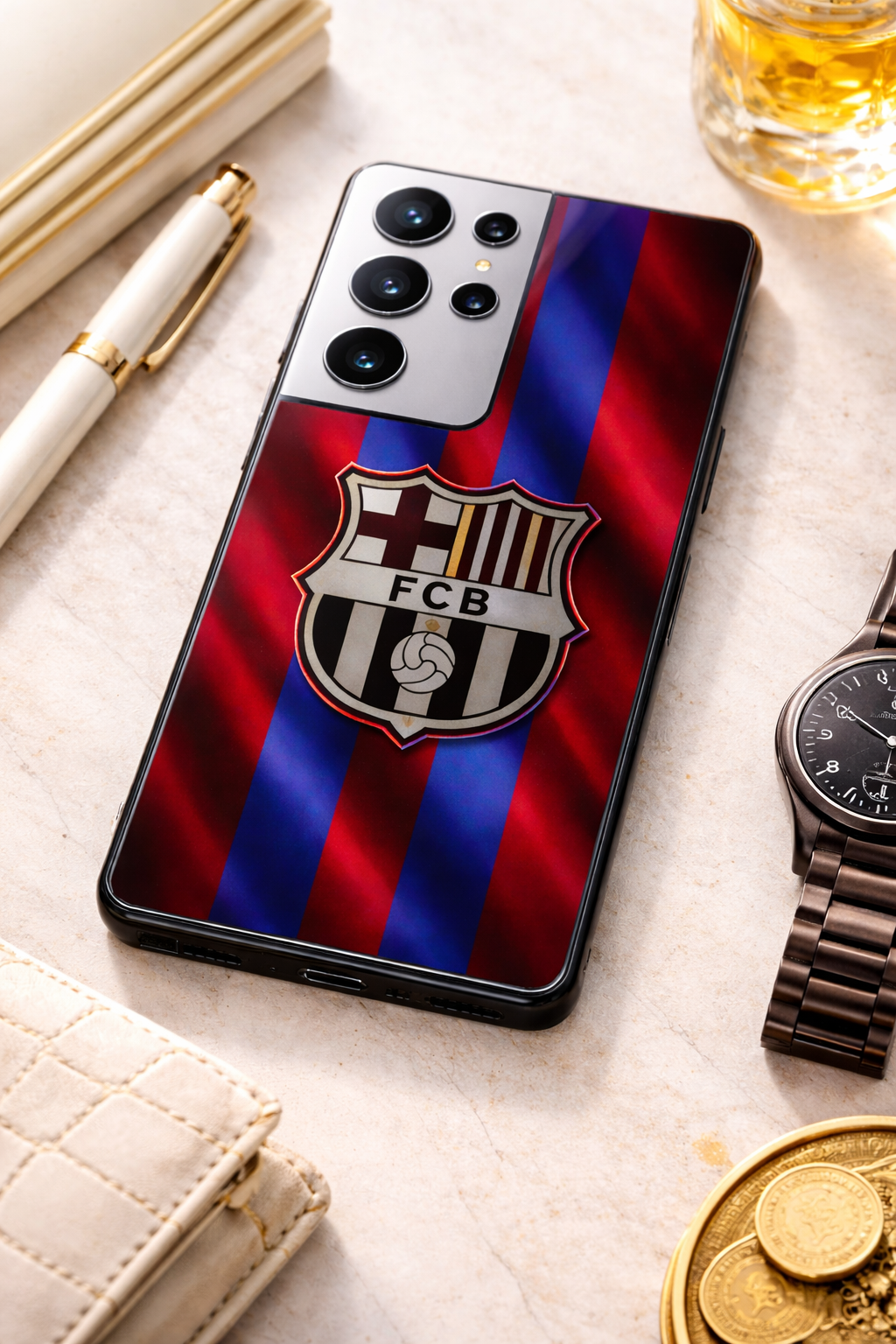 Royal Rivalry Premium Glass Back Cover For Galaxy S, A, M & F Series The Case & Co