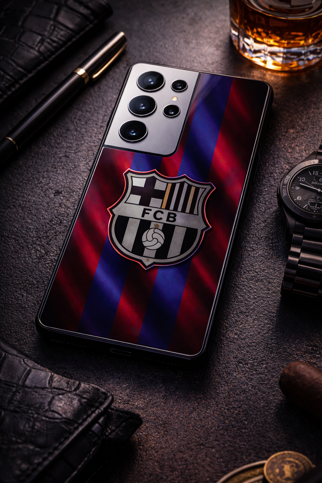 Royal Rivalry Premium Glass Back Cover For Galaxy S, A, M & F Series The Case & Co