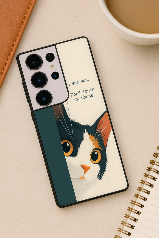 Sassy Cats Premium Glass Back Cover For Galaxy S, A, M & F Series The Case & Co