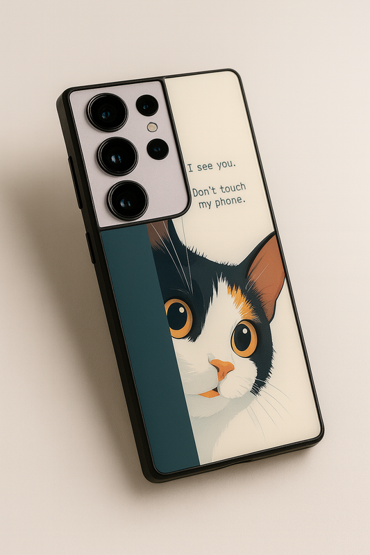 Sassy Cats Premium Glass Back Cover For Galaxy S, A, M & F Series The Case & Co