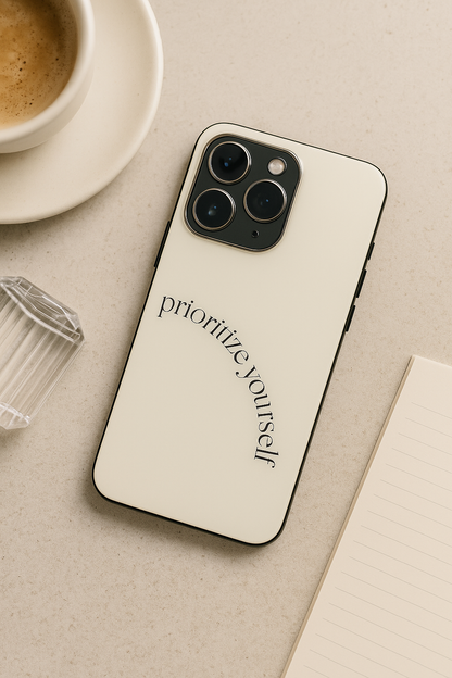 Self First Premium Glass Back Cover For iPhone 11,12,13,14,15,16,17 Models The Case & Co