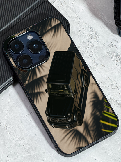 Shadow Drive Premium Glass Back Cover For iPhone 11,12,13,14,15,16,17 Models The Case & Co