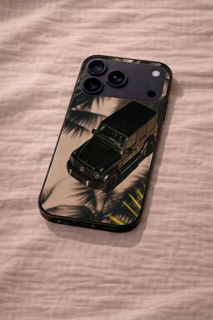 Shadow Drive Premium Glass Back Cover For iPhone 11,12,13,14,15,16,17 Models The Case & Co