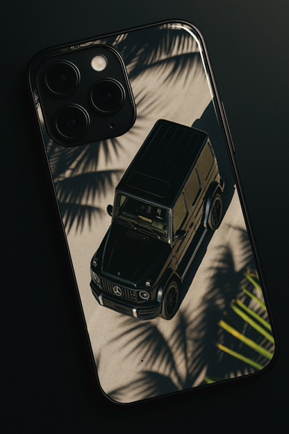 Shadow Drive Premium Glass Back Cover For iPhone 11,12,13,14,15,16,17 Models The Case & Co