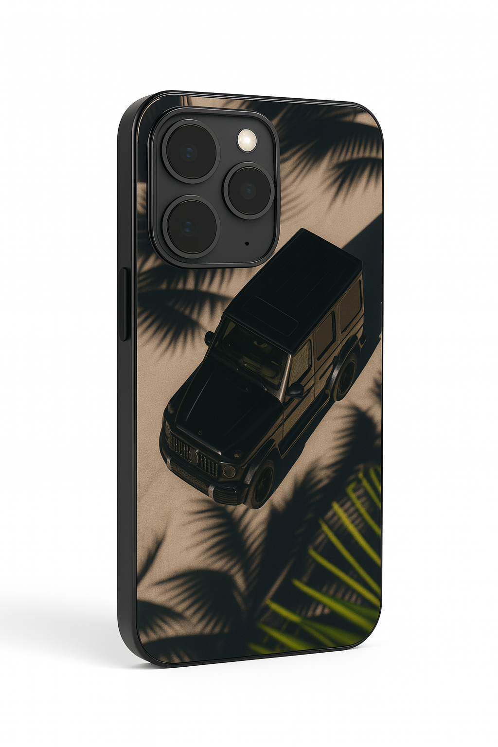 Shadow Drive Premium Glass Back Cover For iPhone 11,12,13,14,15,16,17 Models The Case & Co