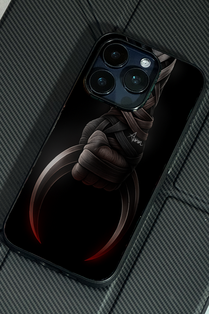 Shadowfang Premium Glass Back Cover For iPhone 11,12,13,14,15,16,17 Models The Case & Co