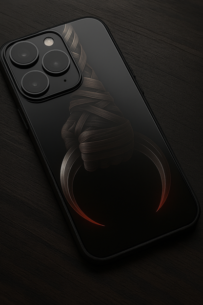 Shadowfang Premium Glass Back Cover For iPhone 11,12,13,14,15,16,17 Models The Case & Co