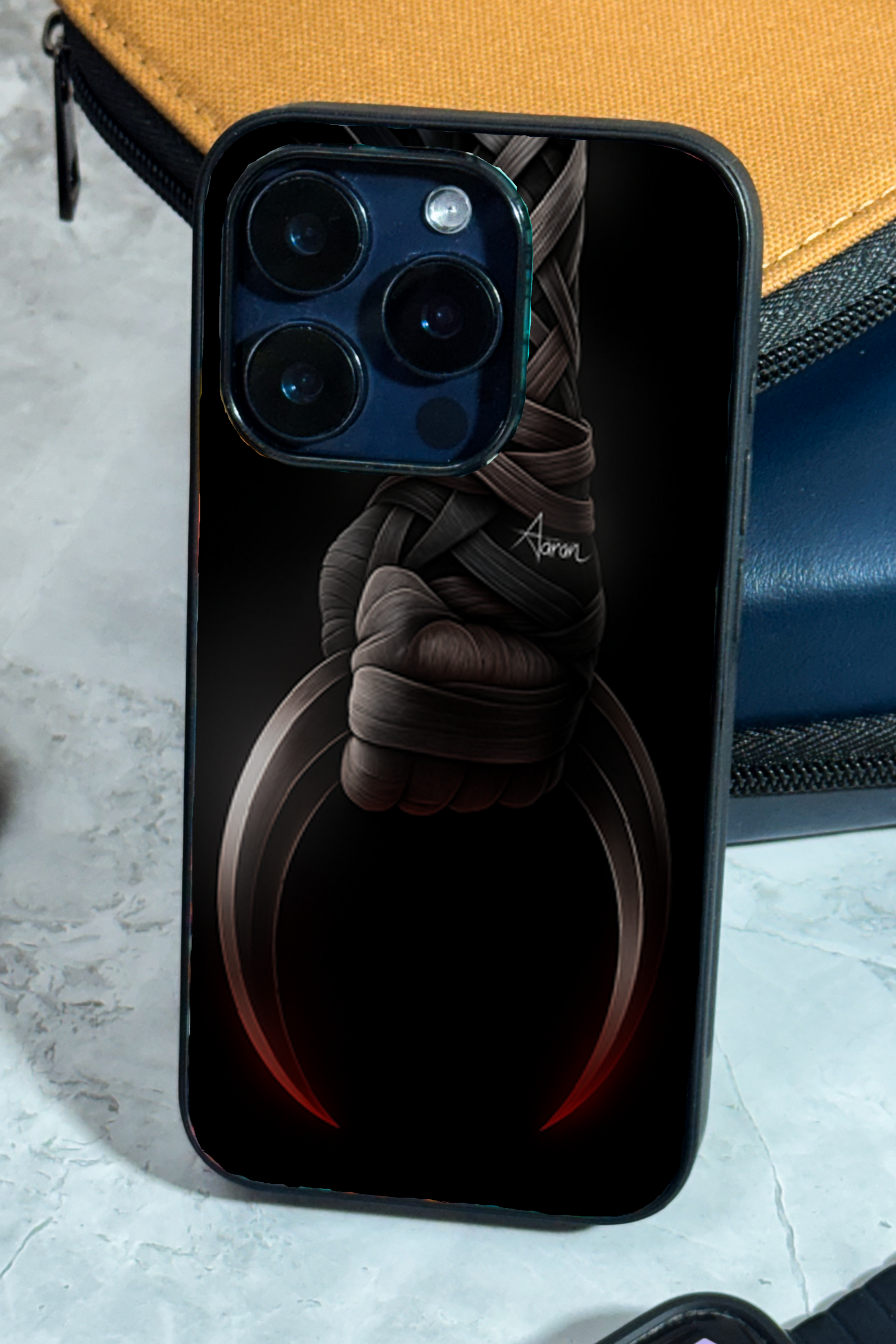 Shadowfang Premium Glass Back Cover For iPhone 11,12,13,14,15,16,17 Models The Case & Co