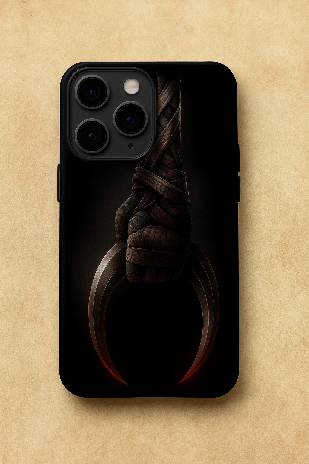 Shadowfang Premium Glass Back Cover For iPhone 11,12,13,14,15,16,17 Models The Case & Co