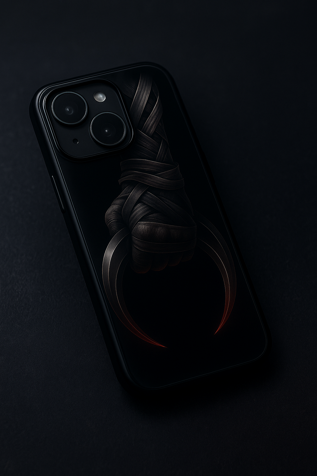 Shadowfang Premium Glass Back Cover For iPhone 11,12,13,14,15,16,17 Models The Case & Co