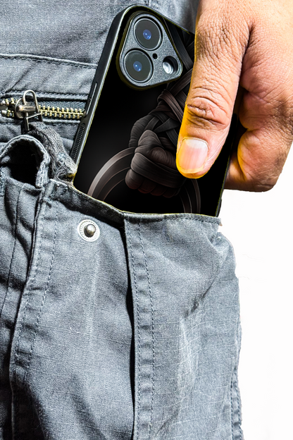 Shadowfang Premium Glass Back Cover For iPhone 11,12,13,14,15,16,17 Models The Case & Co