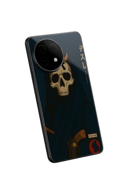 Skullbound Premium Glass Back Cover For One Plus 13, 12, 11, 10, Nord Serie The Case & Co