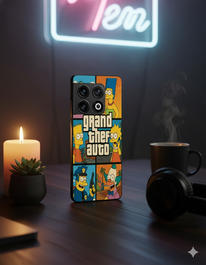 Springfield Auto Glass Back Cover For One Plus 13, 12, 11, 10, Nord Series The Case & Co