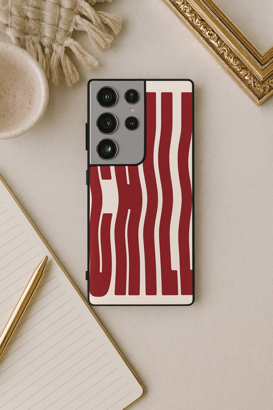 Stay Chill Premium Glass Back Cover For Galaxy S, A, M & F Series The Case & Co