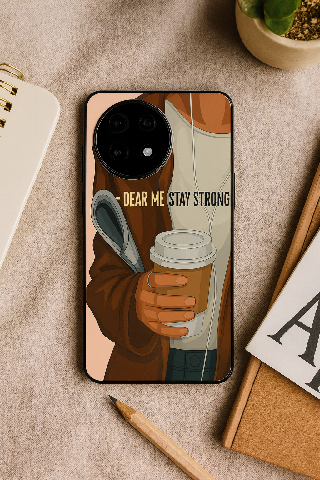 Stay Strong Glass Back Cover For One Plus 13, 12, 11, 10, Nord Series The Case & Co