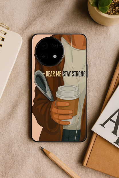 Stay Strong Glass Back Cover For One Plus 13, 12, 11, 10, Nord Series The Case & Co